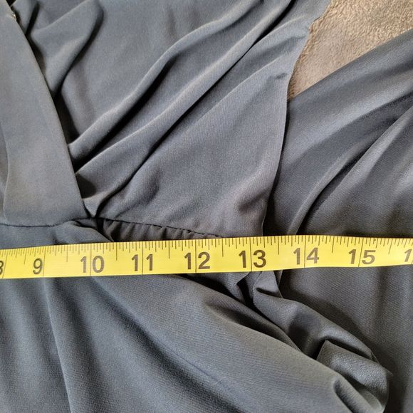 BCBGeneration Drape Pocket Jumpsuit Womens Size Medium Blue Sleeveless Stretchy - Picture 11 of 11